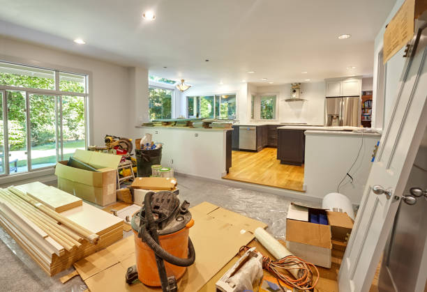 Professional Cabinet Refacing technician working in Hilltown, PA